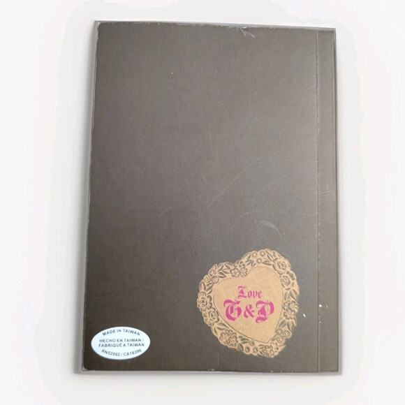 VTG Vintage Juicy Couture Notebook Notepad Heart Plaid Journal Brown Pink Rare - Picture 2 of 4